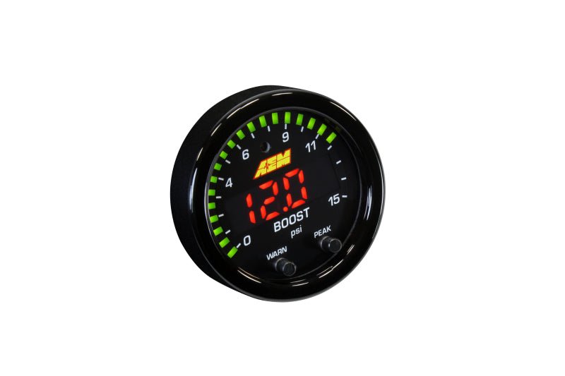 AEM X-Series Pressure 0-15psi Gauge Kit - Black Ops Auto Works
