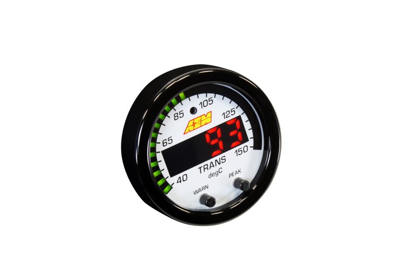 AEM X-Series Temperature 100-300F Gauge Kit (ONLY Black Bezel and Water Temp. Faceplate) - Black Ops Auto Works