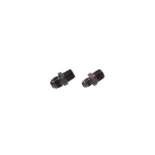 Load image into Gallery viewer, Two black fuel fittings shown for comparison
