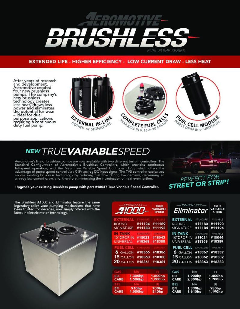 Aeromotive Aeromotive A1000 Brushless External Fuel Pump