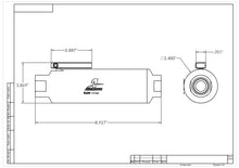 Load image into Gallery viewer, Aeromotive Aeromotive In-Line AN-12 Filter w/Shutoff Valve 100 Micron SS Element - Black Anodize Finish