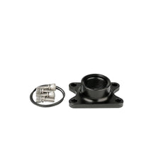 Load image into Gallery viewer, Black pump outlet adapter with bolts