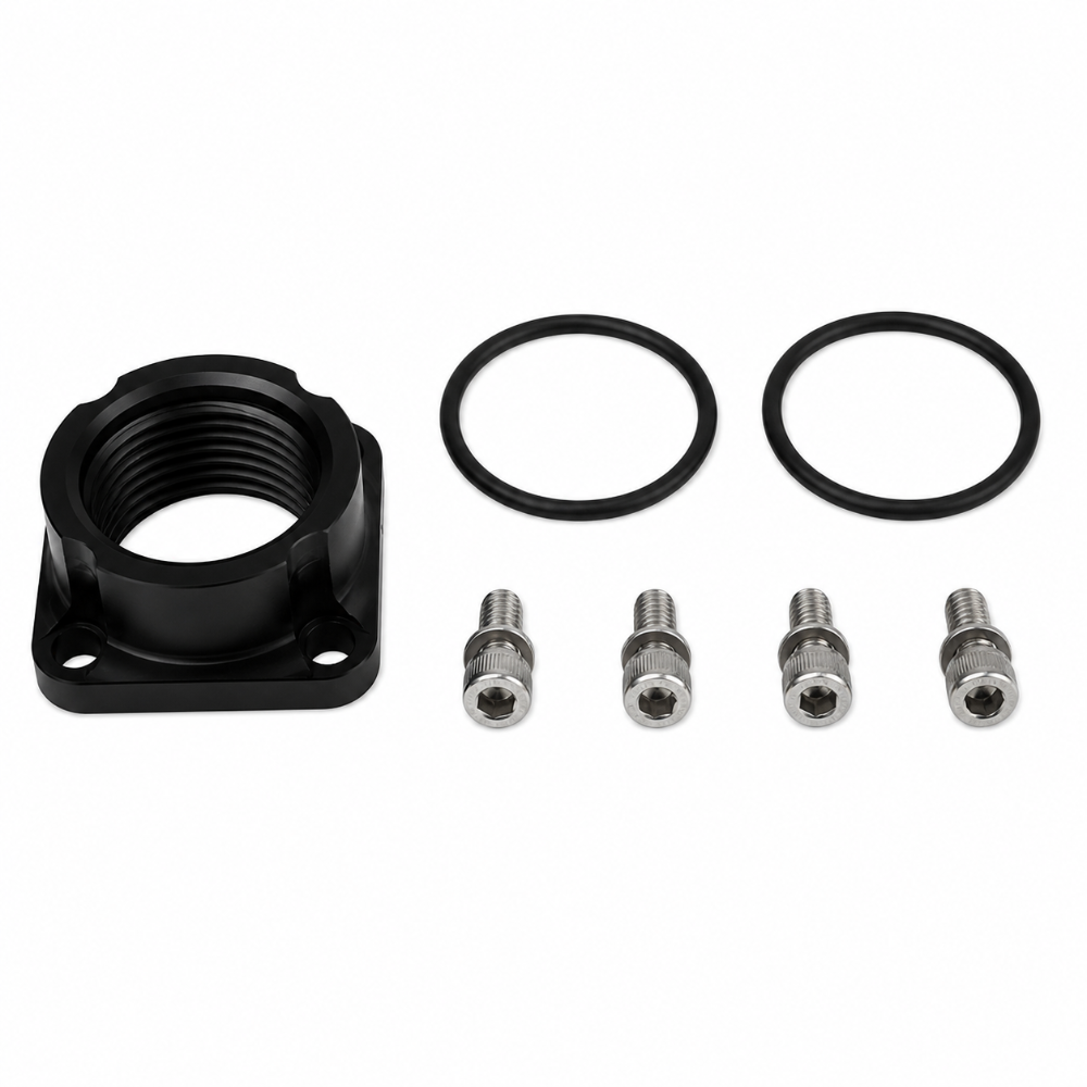Aeromotive AN-12 female port adapter full view