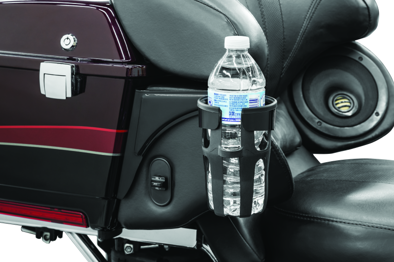 KUR6489-Kuryakyn Reflex Drink Holder-Passenger Mount Black-Cup Holders-Kuryakyn
