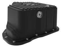 Load image into Gallery viewer, aFe 011-16 GM Diesel Trucks V8-6.6L LML Engine Oil Pan Black POWER Pro Series w/ Machined Fins aFe AFE46-71080B