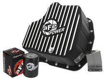 Load image into Gallery viewer, aFe 011-16 GM Diesel Trucks V8-6.6L LML Engine Oil Pan Black POWER Pro Series w/ Machined Fins aFe AFE46-71080B