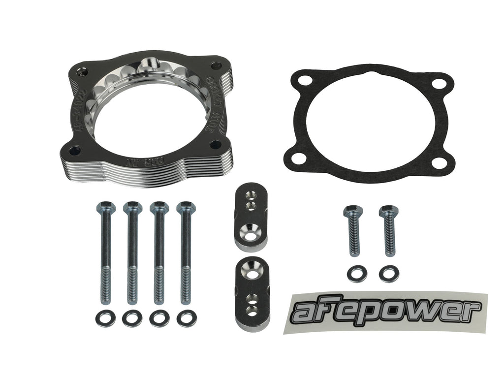 aFe 02-09 Chevrolet Trailblazer/ 02-09 GMC Envoy L6 4.2L Silver Bullet Throttle Body Spacer - Silver aFe AFE46-34022