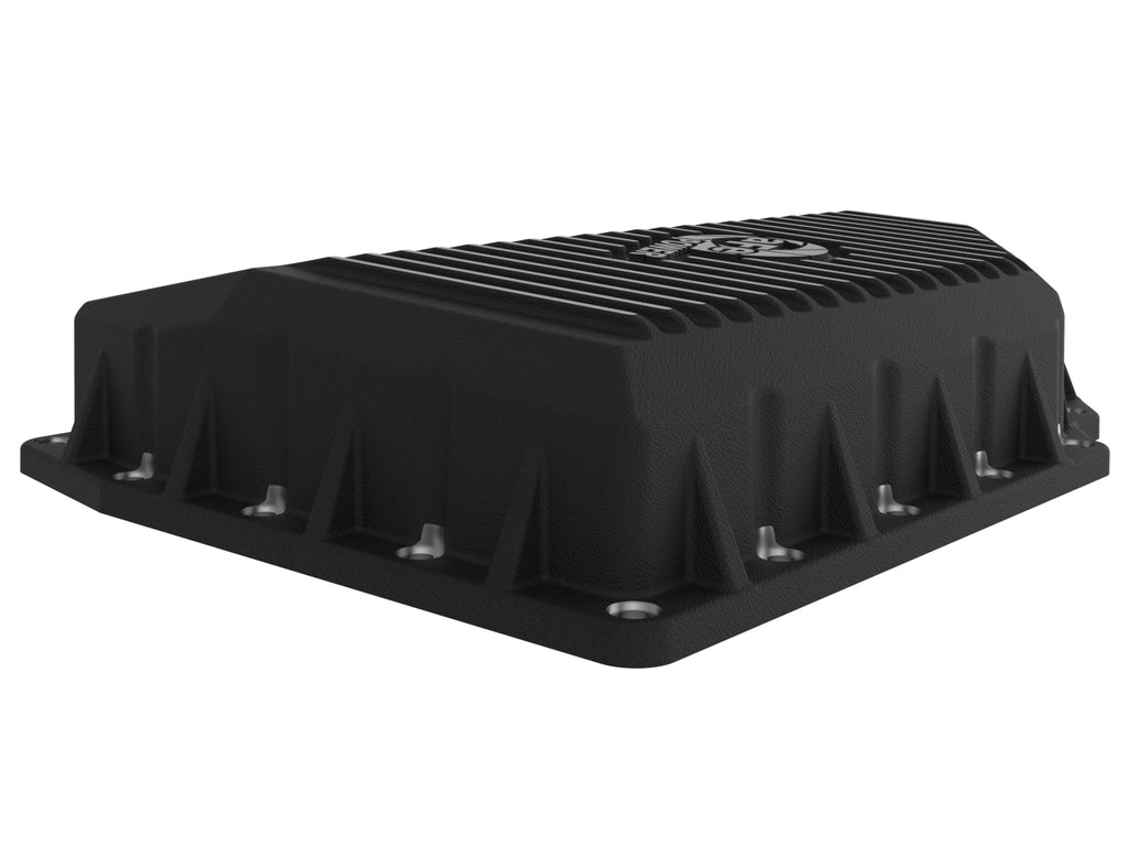 aFe 05-19 VW 1.8L/2.0L w/o Oil Sensor Engine Oil Pan Black POWER Street Series w/ Machined Fins aFe AFE46-71240B