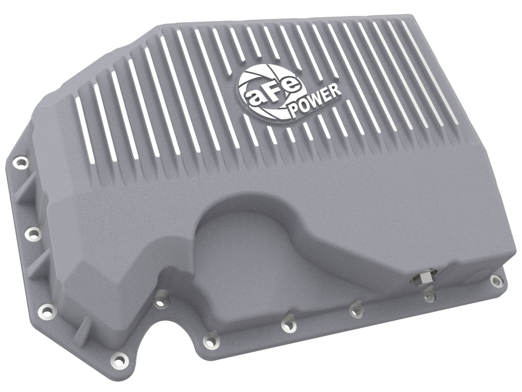 aFe 05-19 VW 1.8L/2.0L w/o Oil Sensor Engine Oil Pan Raw POWER Street Series w/ Machined Fins aFe AFE46-71240A