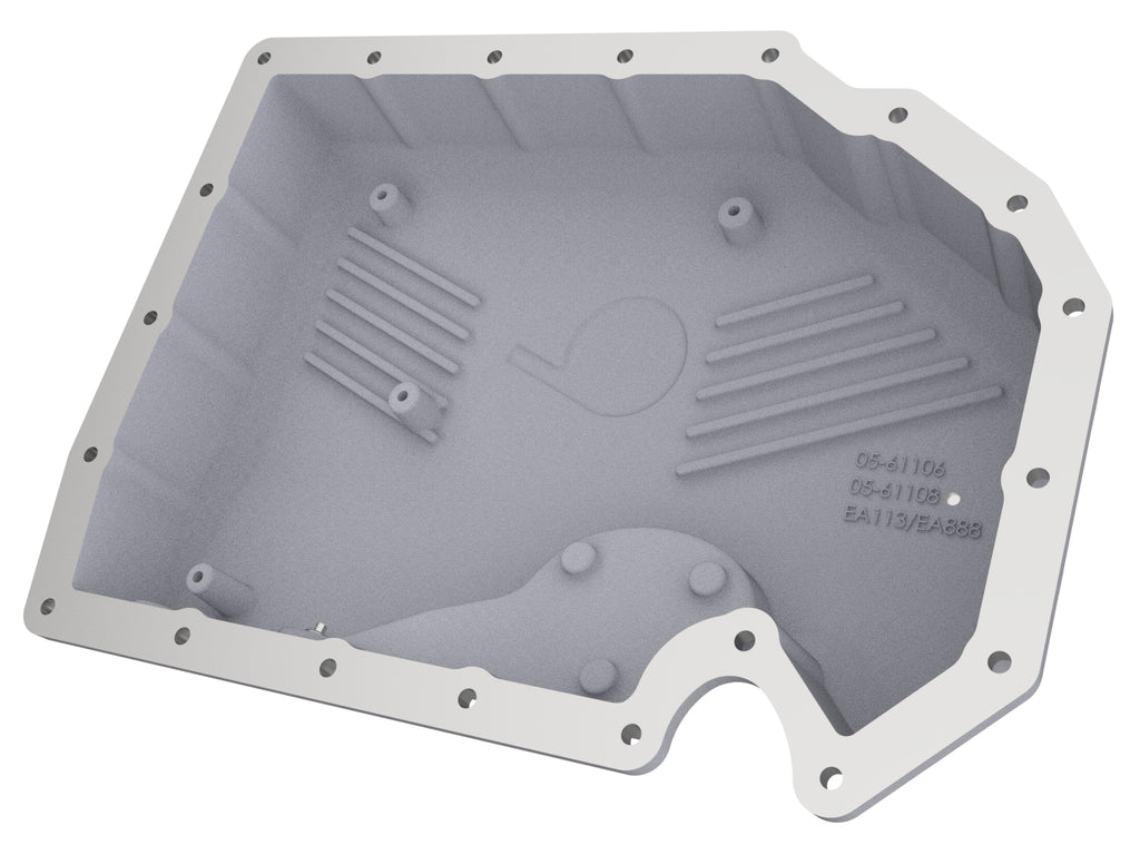 aFe 05-19 VW 1.8L/2.0L w/o Oil Sensor Engine Oil Pan Raw POWER Street Series w/ Machined Fins aFe AFE46-71240A