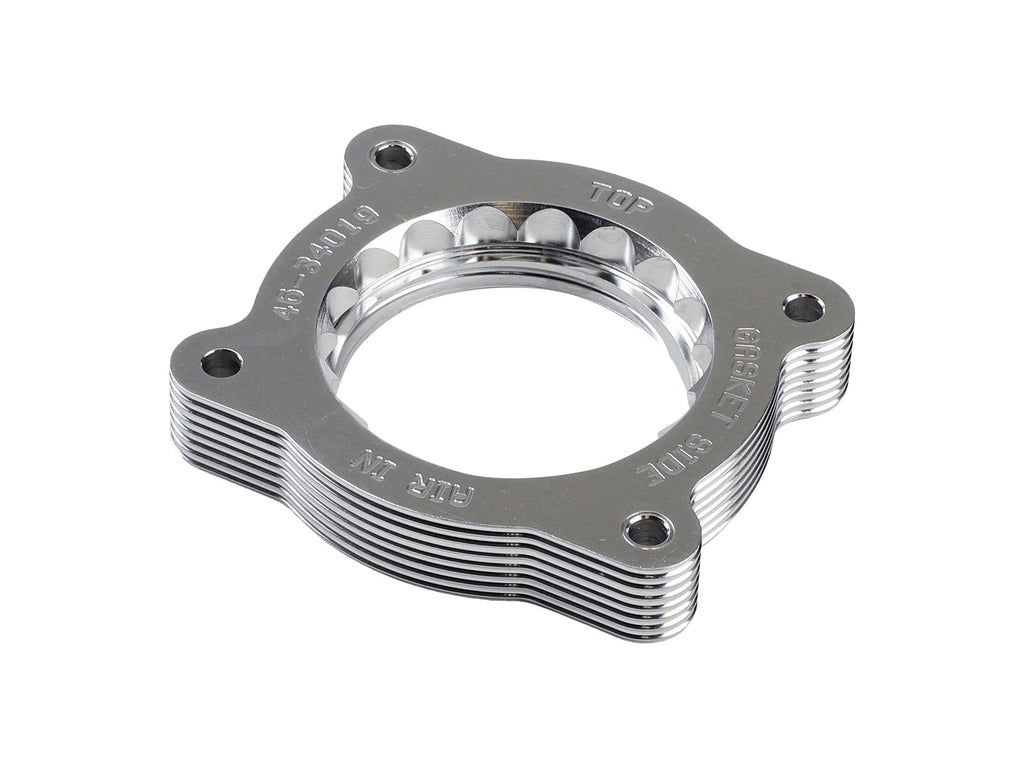 aFe 07-13 Chevrolet Silverado 1500/GMC Sierra 1500 Silver Bullet Throttle Body Spacer - Silver aFe AFE46-34019