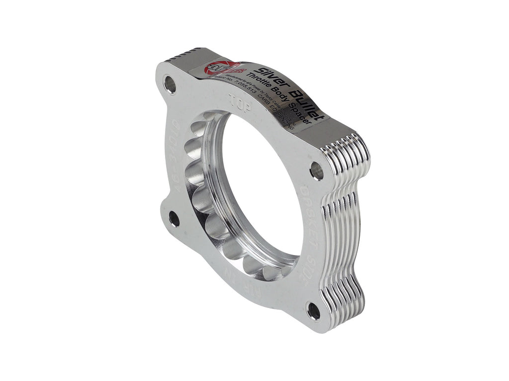 aFe 07-13 Chevrolet Silverado 1500/GMC Sierra 1500 Silver Bullet Throttle Body Spacer - Silver aFe AFE46-34019