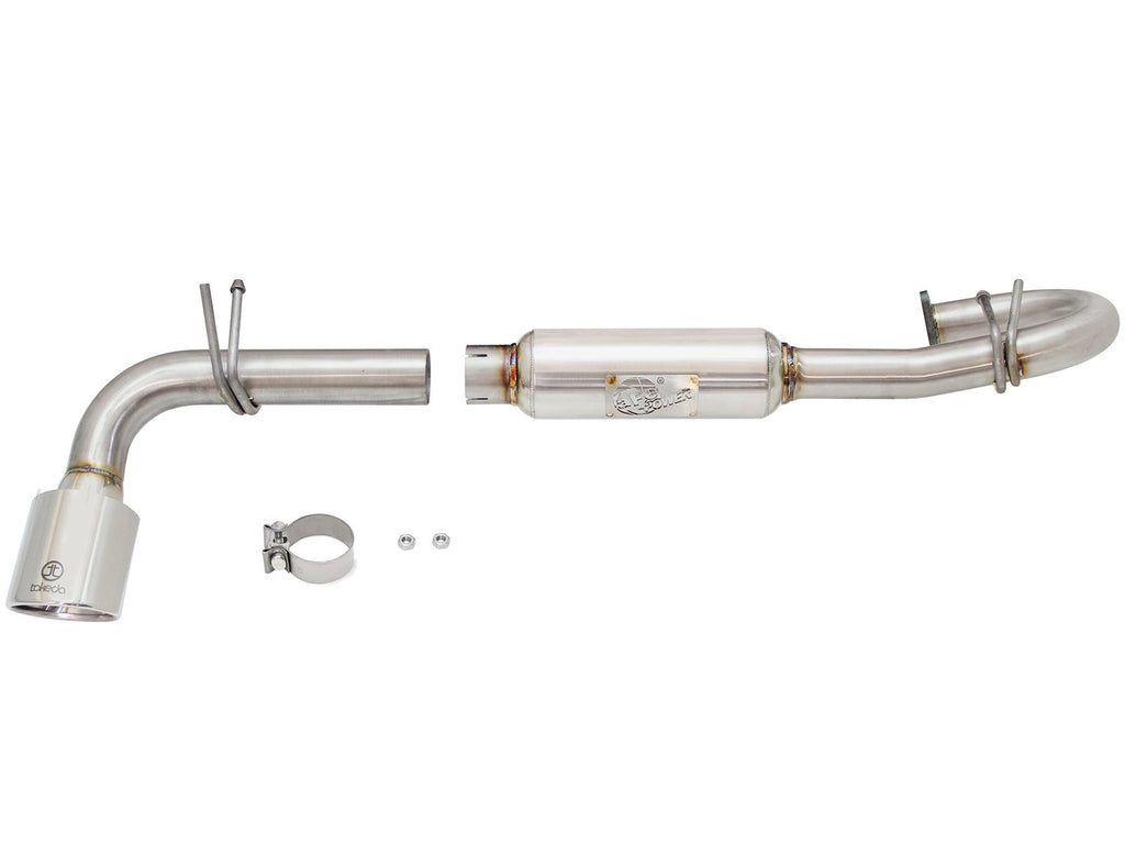 aFe 11-16 Scion TC L4-2.5L 304SS 2-1/4in to 2-1/2in Axle-Back Takeda Exhaust w/ Polished Tip aFe AFE49-36025-P