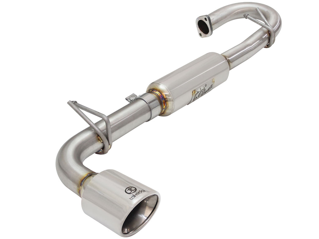aFe 11-16 Scion TC L4-2.5L 304SS 2-1/4in to 2-1/2in Axle-Back Takeda Exhaust w/ Polished Tip aFe AFE49-36025-P