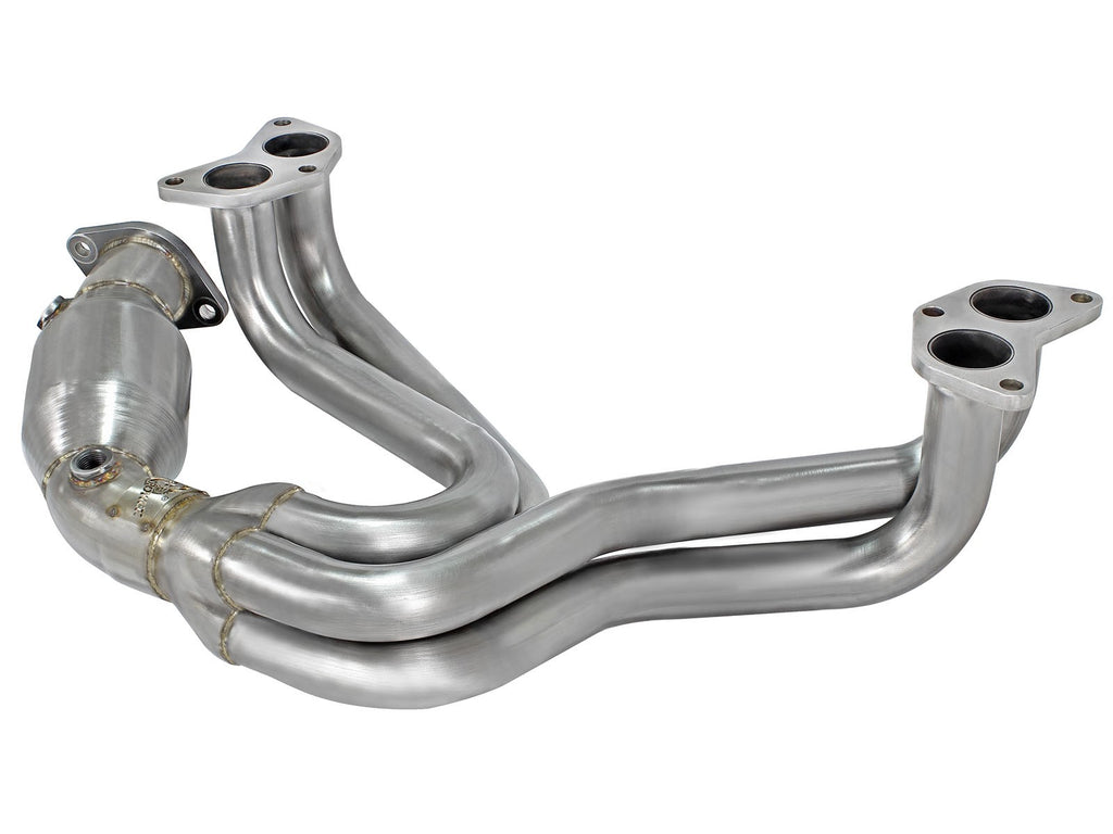 aFe 12-17 Toyota 86 / FRS / BRZ Twisted Steel 304 Stainless Steel Long Tube Header w/ Cat aFe AFE48-36005-1HC