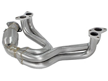 Load image into Gallery viewer, aFe 12-17 Toyota 86 / FRS / BRZ Twisted Steel 304 Stainless Steel Long Tube Header w/ Cat aFe AFE48-36005-1HC
