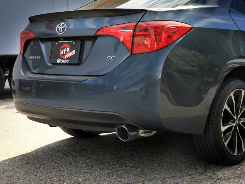 aFe aFe 14-19 Toyota Corolla 1.8L Takeda 2.5in 304SS Axle-Back Exhaust w/ Black Tip