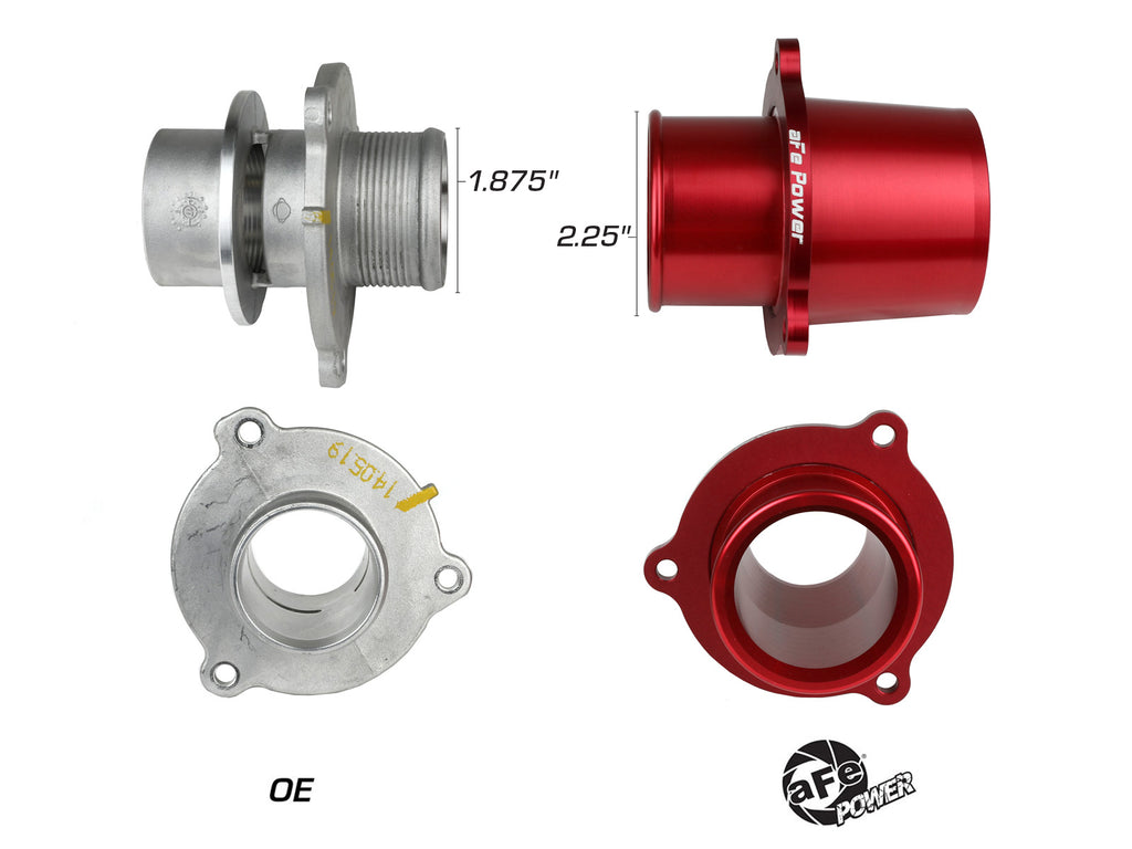 aFe 15-19 VW GTI Turbocharger Inlet Pipe - Red aFe AFE46-20417-R