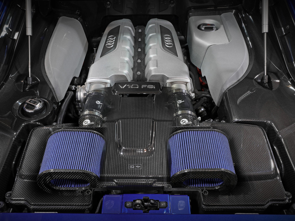 aFe 15-21 Lamborghini Huracan V10-5.2L Track Series Intake System w/ Pro 5R Filter aFe AFE57-10012R