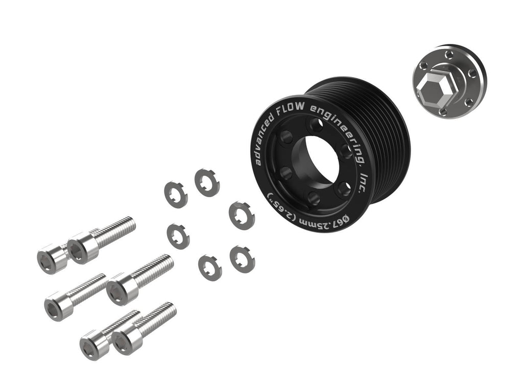 aFe 15-23 Dodge Challenger / 15-23 Dodge Charger SRT Hellcat 2.65in Supercharger Power Pulley Kit aFe AFE79-10008