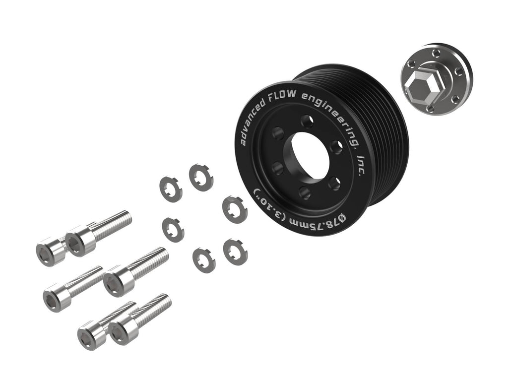 aFe 15-23 Dodge Challenger / 15-23 Dodge Charger SRT Hellcat 3.10in Supercharger Power Pulley Kit aFe AFE79-10006