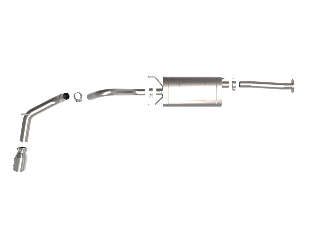 aFe 16-22 Toyota Tacoma Apollo GT Series 2.5in. - 3in. 409 SS Cat-Back Exhaust w/ Polished Tip aFe AFE49-46063-P