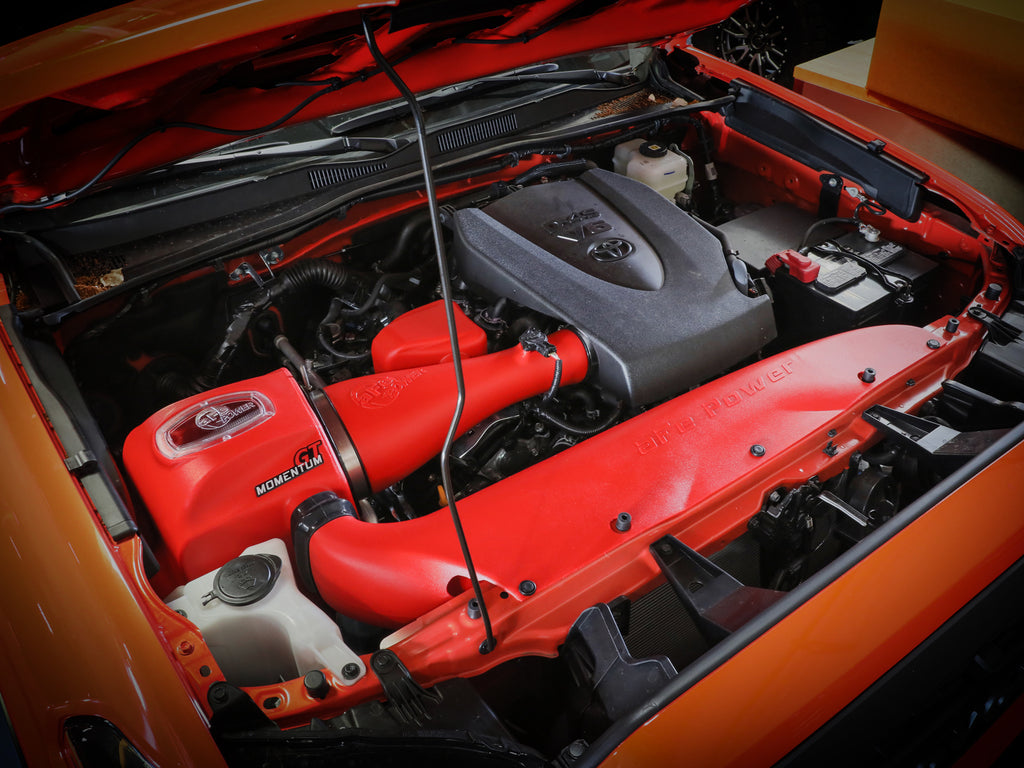 aFe 16-23 Toyota Tacoma V6 3.5L Momentum GT Red Edition Cold Air Intake System w/ Pro DRY S Filter aFe AFE51-76005-R