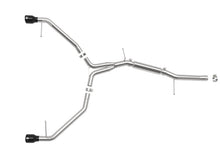 Load image into Gallery viewer, aFe 17-19 Audi A4 (L4-2.0L) MACH Force-Xp Stainless Steel Axle-Back Exhaust System - Black Tip aFe AFE49-36419-B