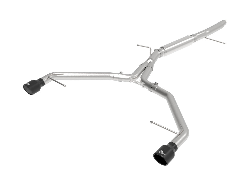 aFe 17-19 Audi A4 (L4-2.0L) MACH Force-Xp Stainless Steel Axle-Back Exhaust System - Black Tip aFe AFE49-36419-B