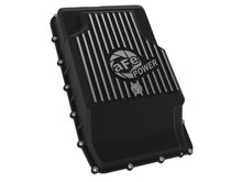 Load image into Gallery viewer, aFe 17-24 Ford F-150 10R60/10R80 Pro Series Rear Transmission Pan Black w/ Machined Fins aFe AFE46-71330B