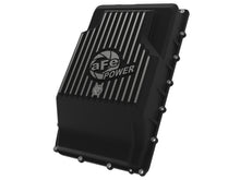 Load image into Gallery viewer, aFe 17-24 Ford F-150 10R60/10R80 Pro Series Rear Transmission Pan Black w/ Machined Fins aFe AFE46-71330B
