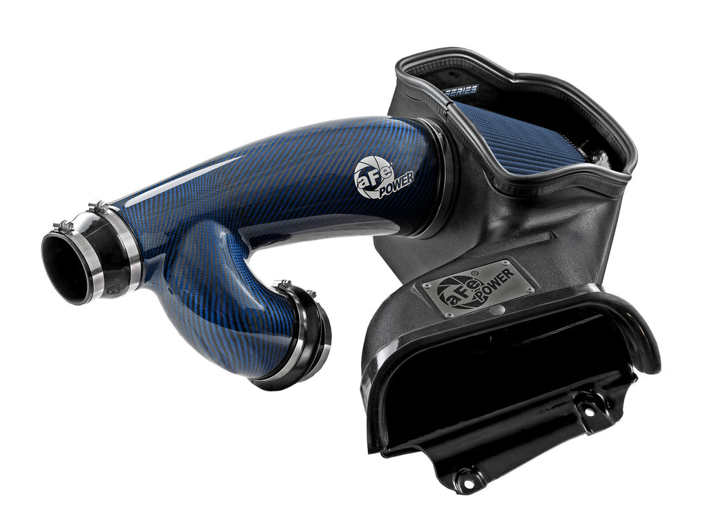 aFe 17-24 Ford F-150 Track Series Blue Kevlar Carbon Fiber C/A Intake System w/Black Pro 5R Filter aFe AFE57-10031RL