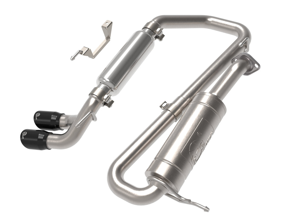 aFe 18-21 Suzuki Jimny Takeda 2-1/4in. 304 SS Cat-Back Exhaust w/ Blk Tip aFe AFE49-37020-B