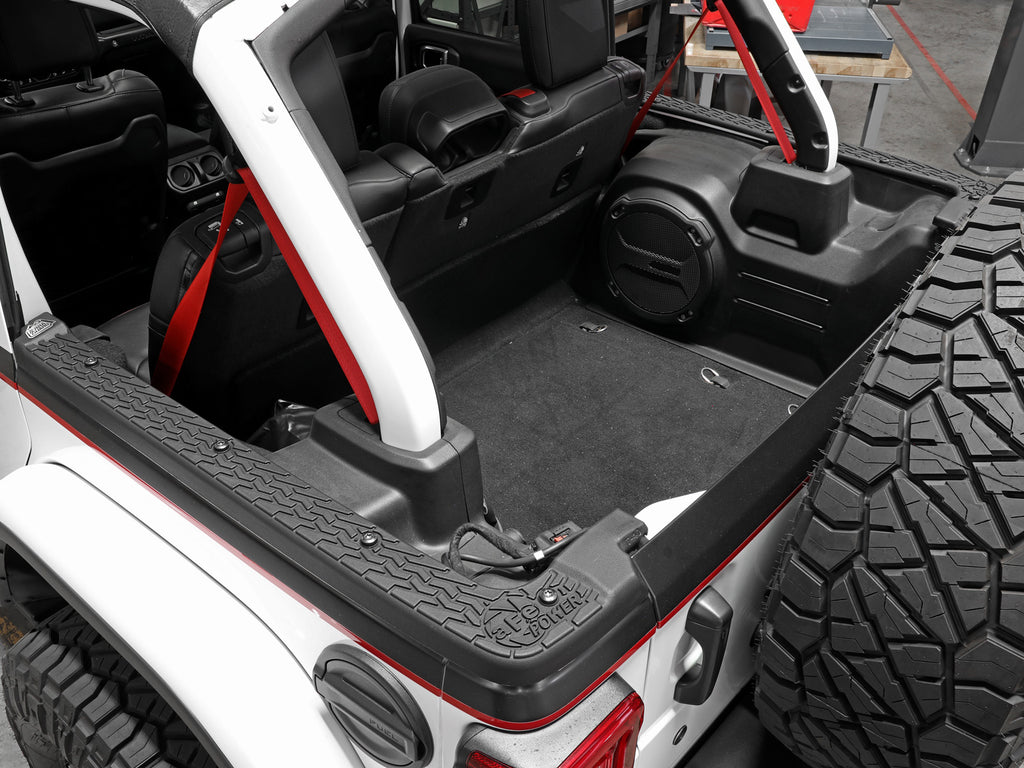 aFe 18-22 Jeep Wrangler JL (4-Door Models w/ 3-Piece Hard-Top Only) Terra Guard Tub Rail Covers aFe AFE79-25001