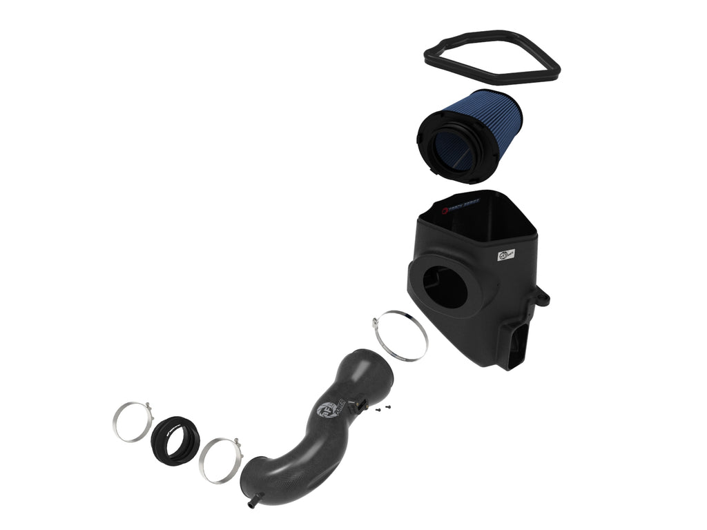 aFe 19-20 GM Trucks 5.3L/6.2L Track Series Carbon Fiber Cold Air Intake System With Pro 5R Filters aFe AFE57-10015R