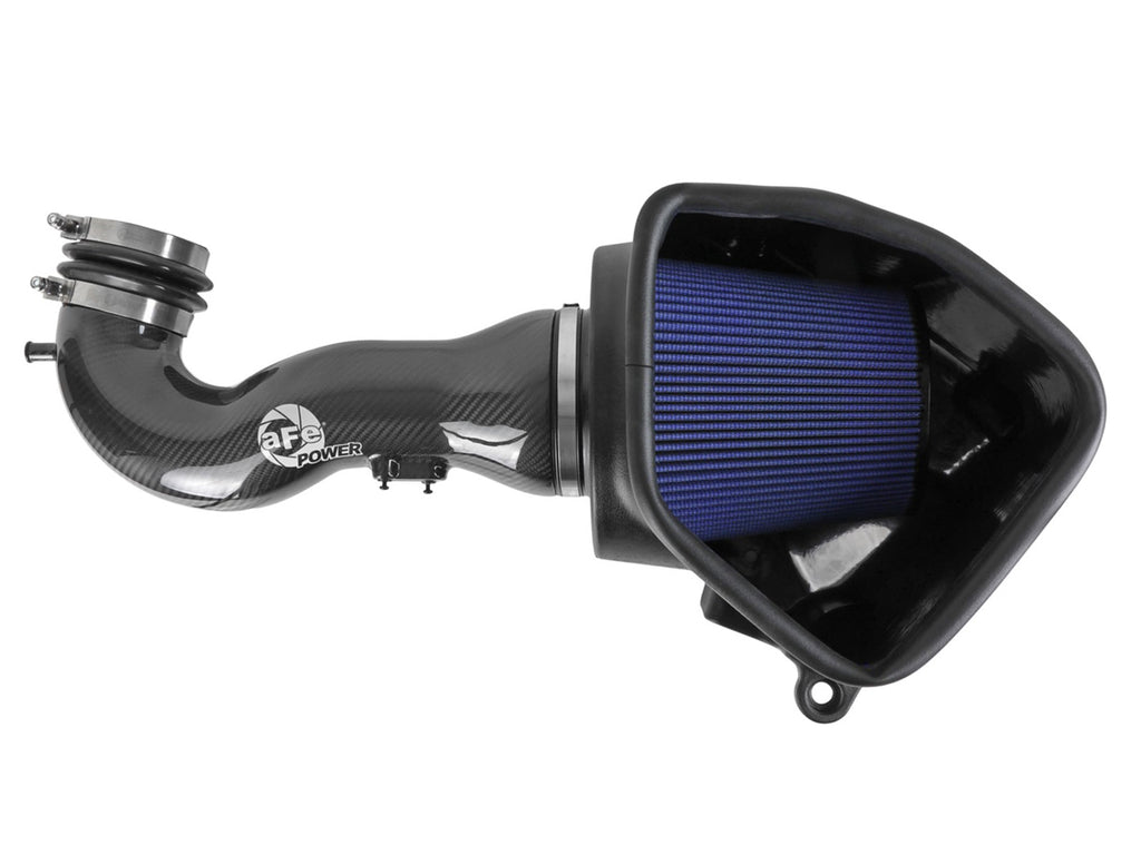 aFe 19-20 GM Trucks 5.3L/6.2L Track Series Carbon Fiber Cold Air Intake System With Pro 5R Filters aFe AFE57-10015R