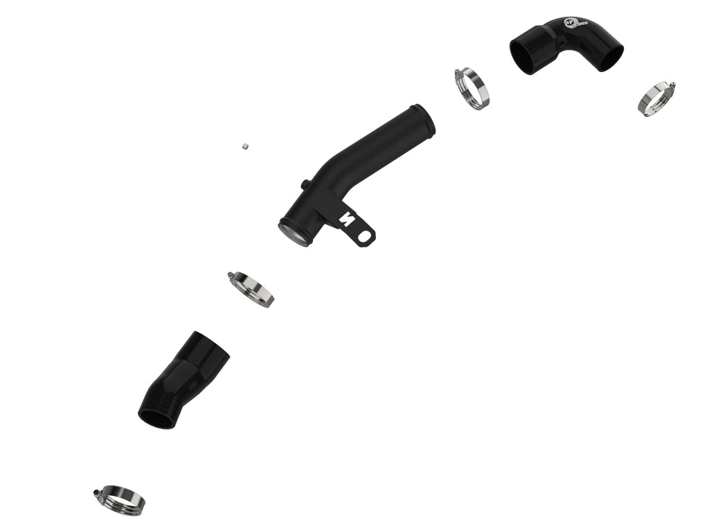 aFe 19-22 Hyundai Veloster N L4 2.0L (t) BladeRunner 2-1/2in Aluminum Hot Charge Pipe - Black aFe AFE46-20646-B