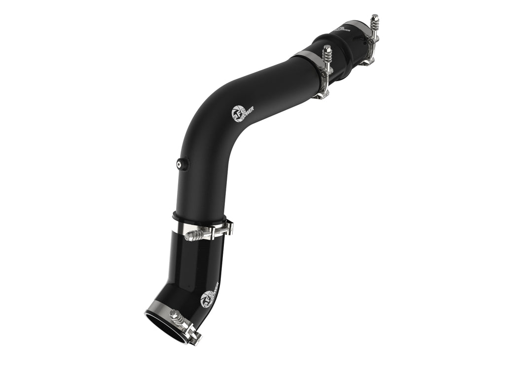 aFe 19-23 RAM Diesel L6-6.7L BladeRunner 3.5 IN Aluminum Hot Charge Pipe - Black aFe AFE46-20618-B