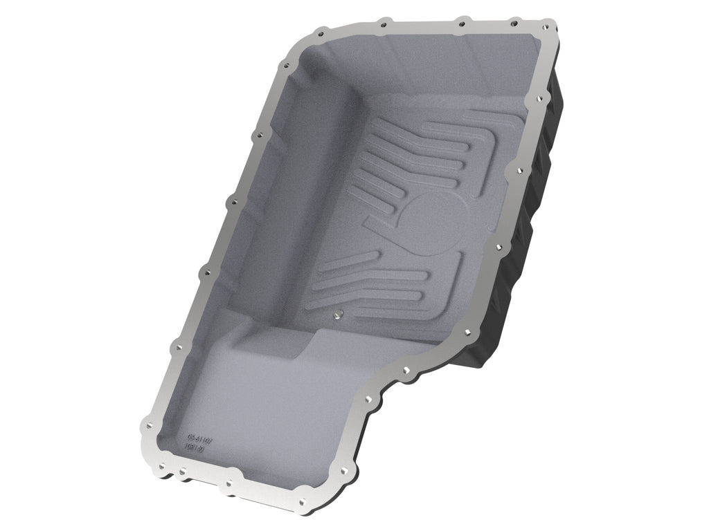 aFe 20-21 Ford Truck w/ 10R140 Transmission Pan Black POWER Street Series w/ Machined Fins aFe AFE46-71220B