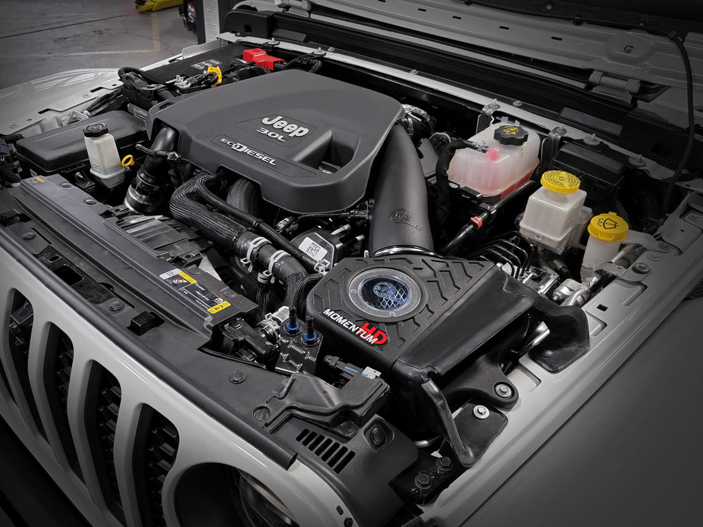 aFe 20-21 Jeep Wrangler (JL) V6-3.0L (td) Momentum HD Cold Air Intake System w/ Pro 10R Media aFe AFE50-70062T