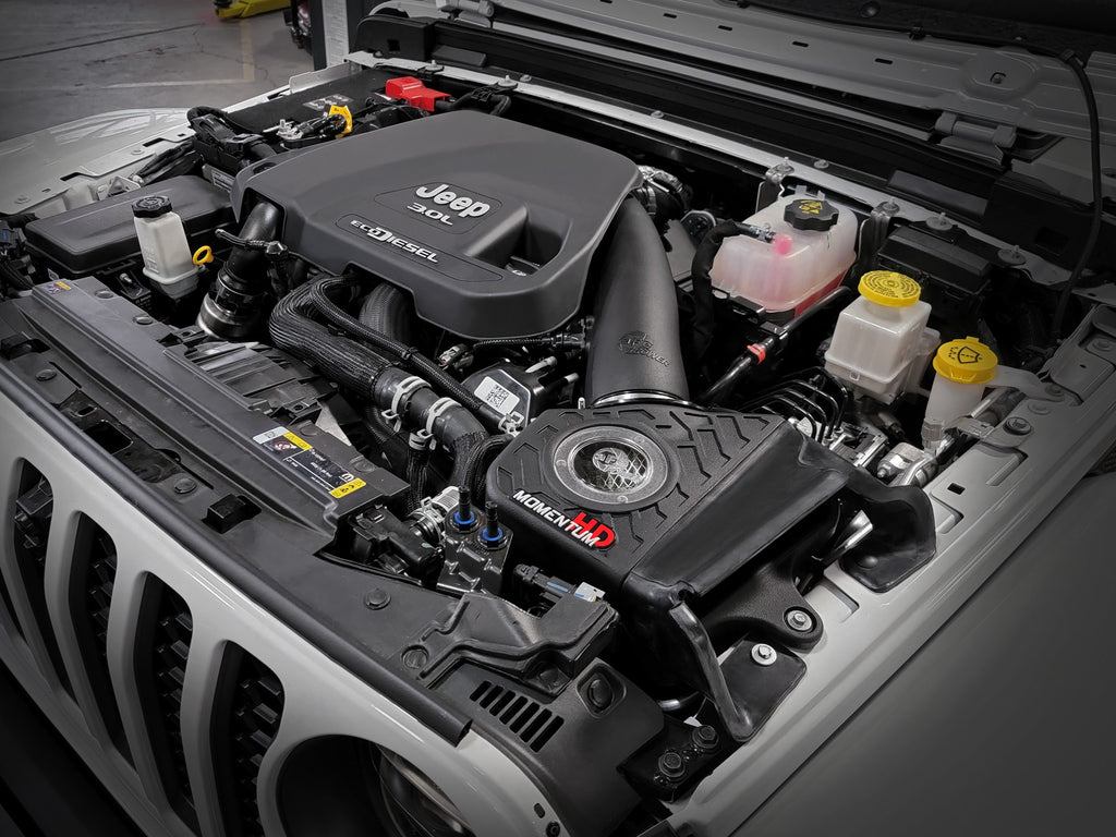 aFe 20-21 Jeep Wrangler (JL) V6-3.0L (td) Momentum HD Cold Air Intake System w/ Pro Dry S Media aFe AFE50-70062D