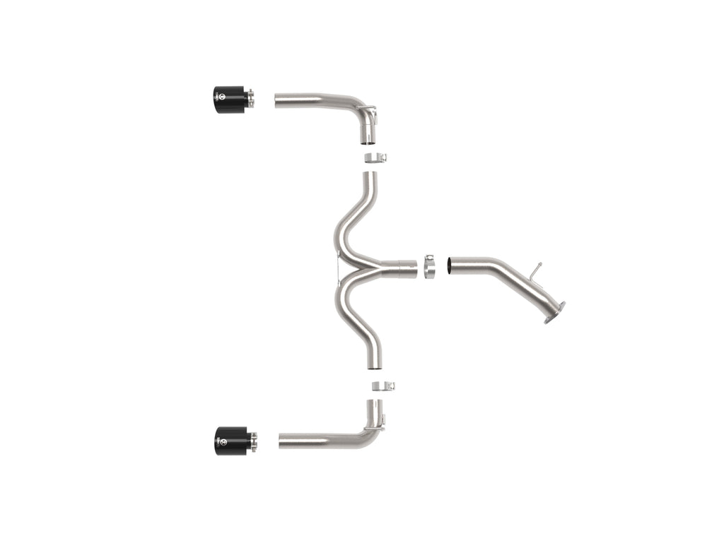 aFe 20-21 Kia Forte GT 1.6L 3in-2.5in 304 Stainless Steel Axle-Back Exhaust w/ Black Tips aFe AFE49-37037-B