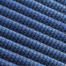 Load image into Gallery viewer, Macro close up of the aFe Pro 5R five layer oiled cotton gauze filter media pleats used in the 20-91211R air filter