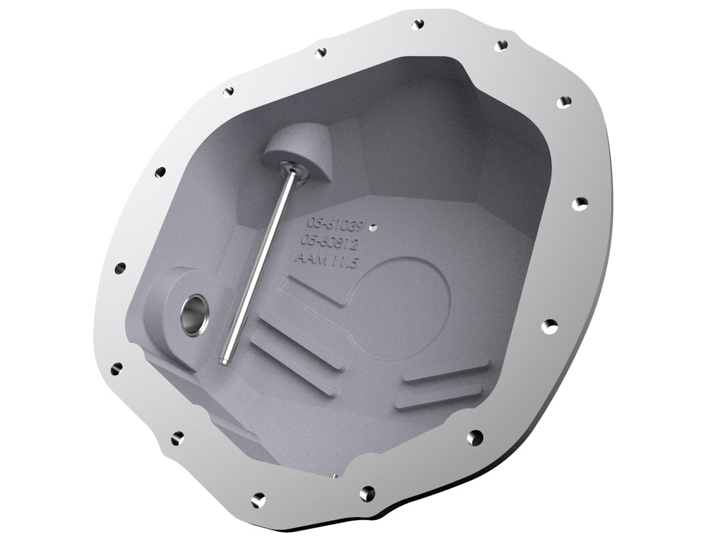 aFe 2020 Chevrolet Silverado 2500 HD Rear Differential Cover Black ; Pro Series w/ Machined Fins aFe AFE46-71260B