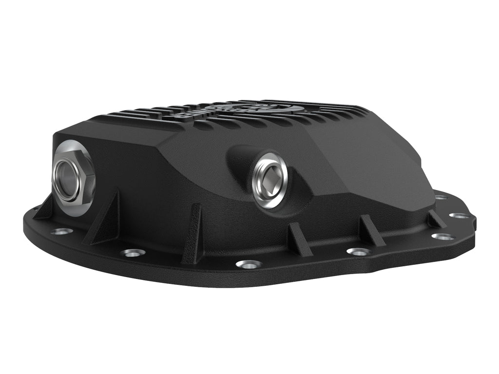 aFe 2020 Chevrolet Silverado 2500 HD Rear Differential Cover Black ; Pro Series w/ Machined Fins aFe AFE46-71260B
