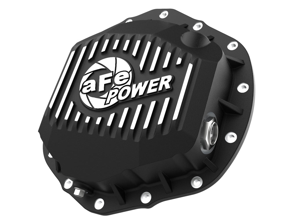 aFe 2020 Chevrolet Silverado 2500 HD Rear Differential Cover Black ; Pro Series w/ Machined Fins aFe AFE46-71260B