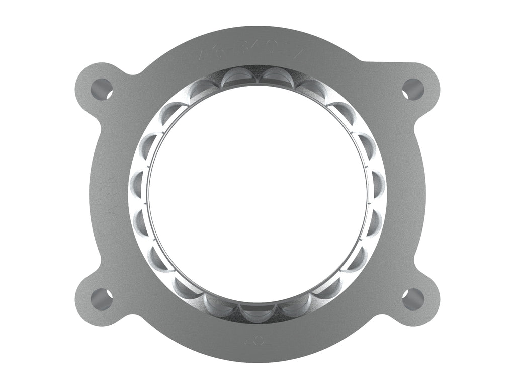 aFe 2020 Vette C8 Silver Bullet Aluminum Throttle Body Spacer Works w/ Factory Intake Only - Silver aFe AFE46-34017