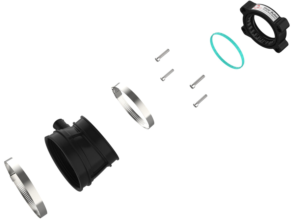 aFe 2020 Vette C8 Silver Bullet Aluminum Throttle Body Spacer / Works With aFe Intake Only - Black aFe AFE46-34023B