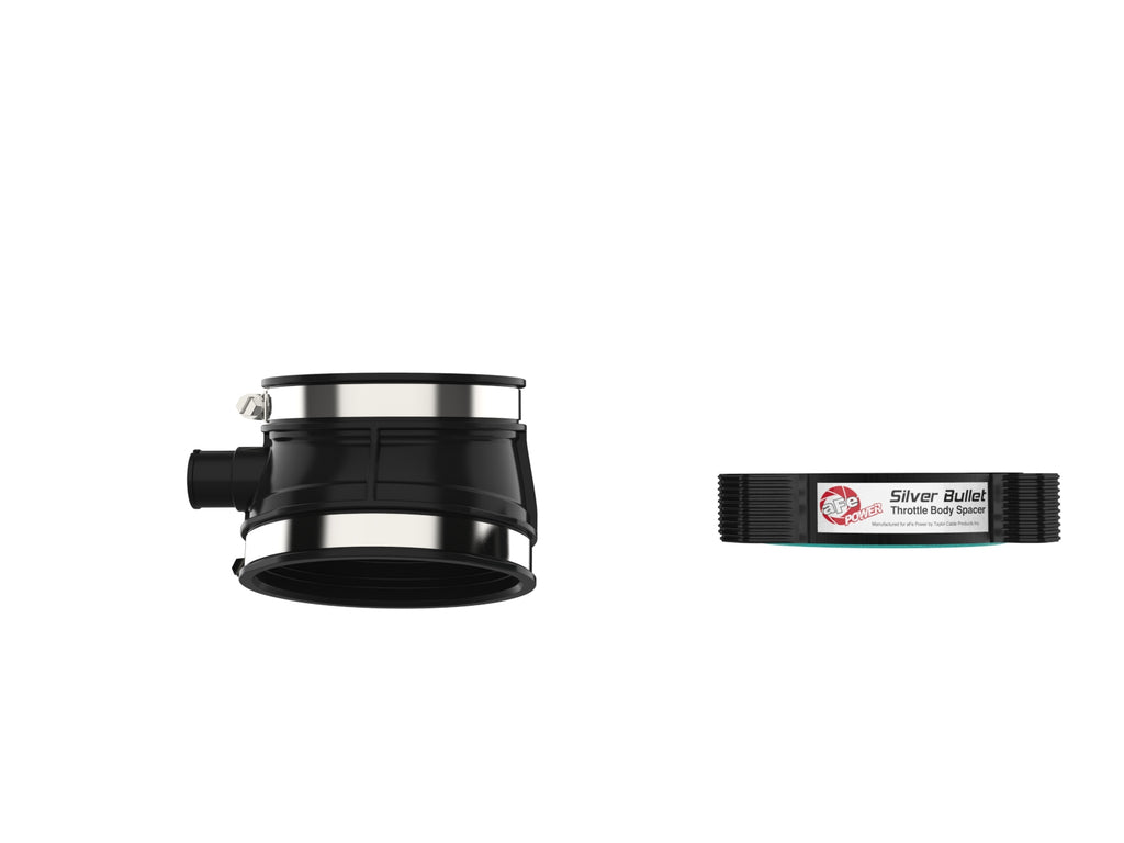 aFe 2020 Vette C8 Silver Bullet Aluminum Throttle Body Spacer / Works With aFe Intake Only - Black aFe AFE46-34023B