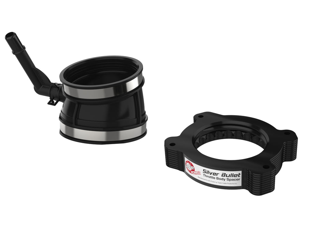 aFe 2020 Vette C8 Silver Bullet Aluminum Throttle Body Spacer / Works With Factory Intake Only - Blk aFe AFE46-34017B
